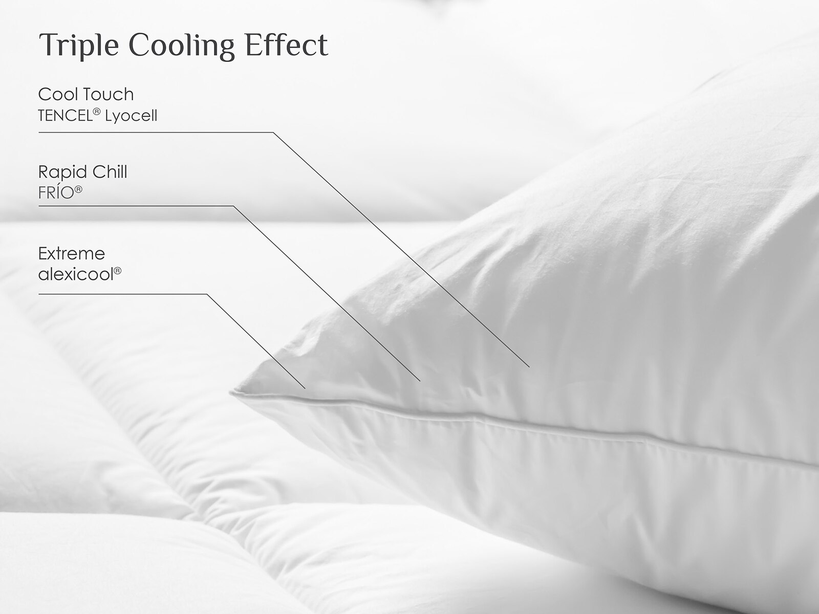 SUB-0°® Triple Cooling Fiber Pillow